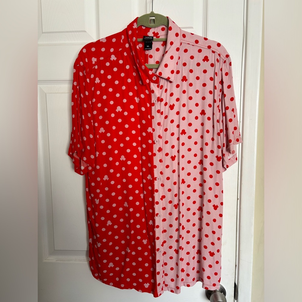 Disney Women’s Mickey print button down